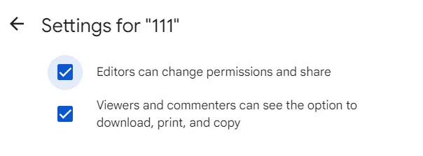 Restricting file sharing in Google Drive