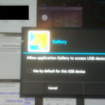 Samsung Tablet Prompt Showing Connected Canon Camera