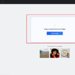 Fotor interface with upload photo option highlighted