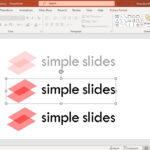 Adjusting the transparency slider in PowerPoint.
