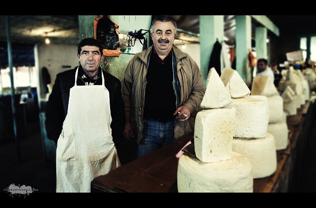 Cheese sellers at Tbilisi Market