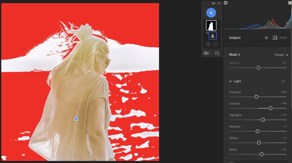 Adjusting light subject background lightroom