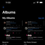 Pixelated iPhone photo thumbnail