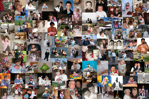 Example of a photo collage created in Pages