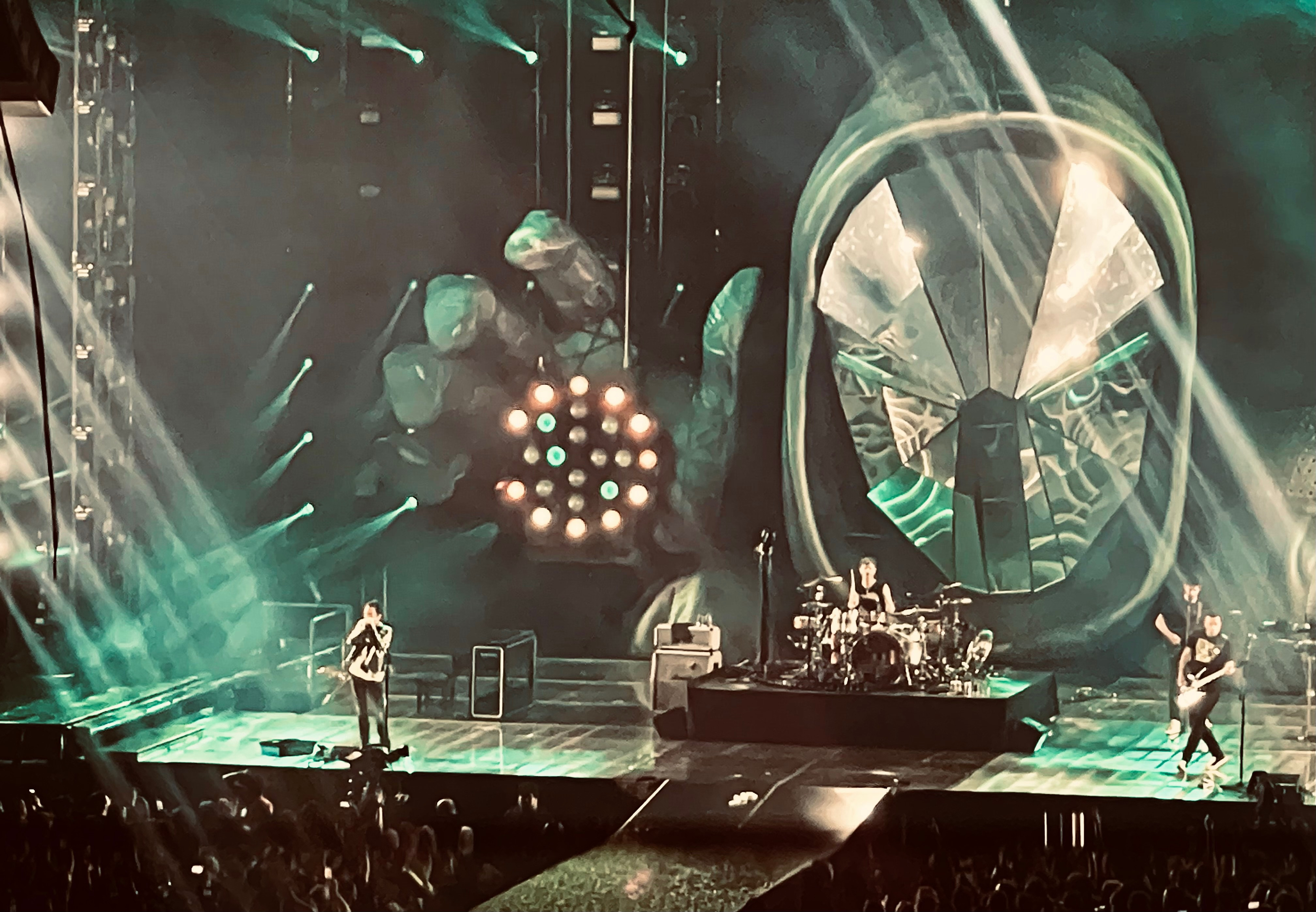 Clearer concert photo taken with iPhone 12 Pro Max, used as a comparison to highlight iPhone 15 Pro issues