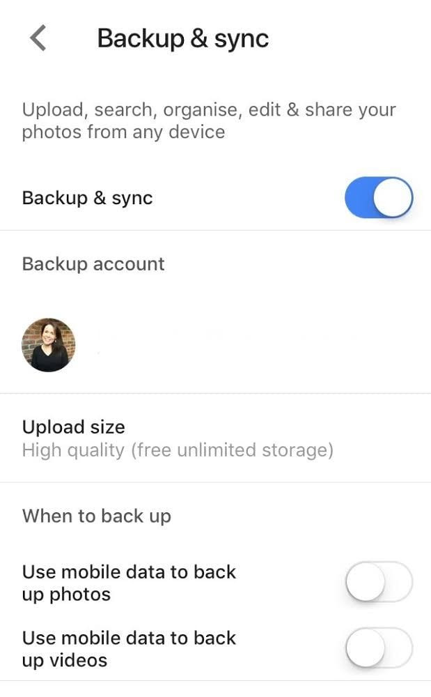 How to turn on backup &amp; sync Google Photos The Edublogger