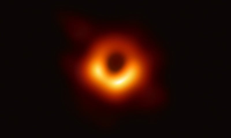 First ever photograph of a black hole, captured by the Event Horizon Telescope in 2019