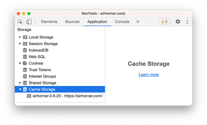 Chrome's internal cache viewer, illustrating the complex and technical nature of browser cache data.