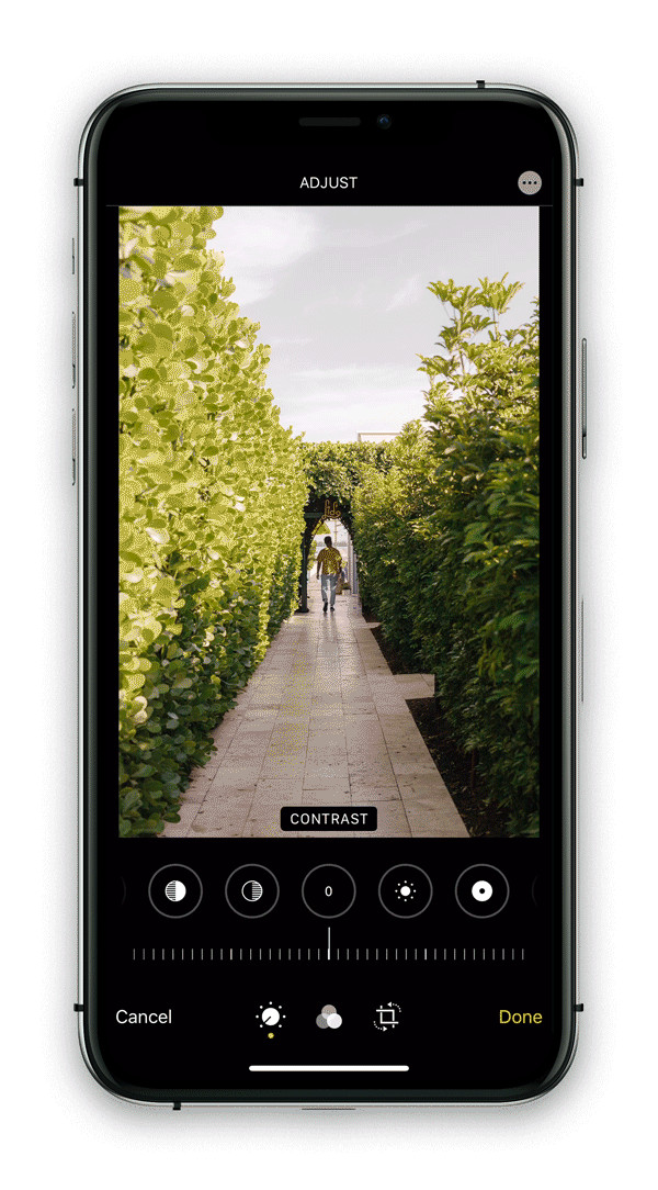 Video tutorial on how to adjust contrast on iPhone