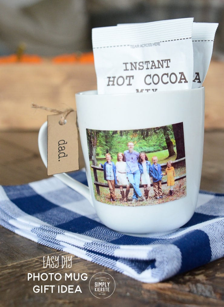 Easy DIY Photo Mug Gift Idea | simply kierste.com