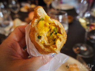 Humita empanada with corn and pumpkin filling at Don Julio
