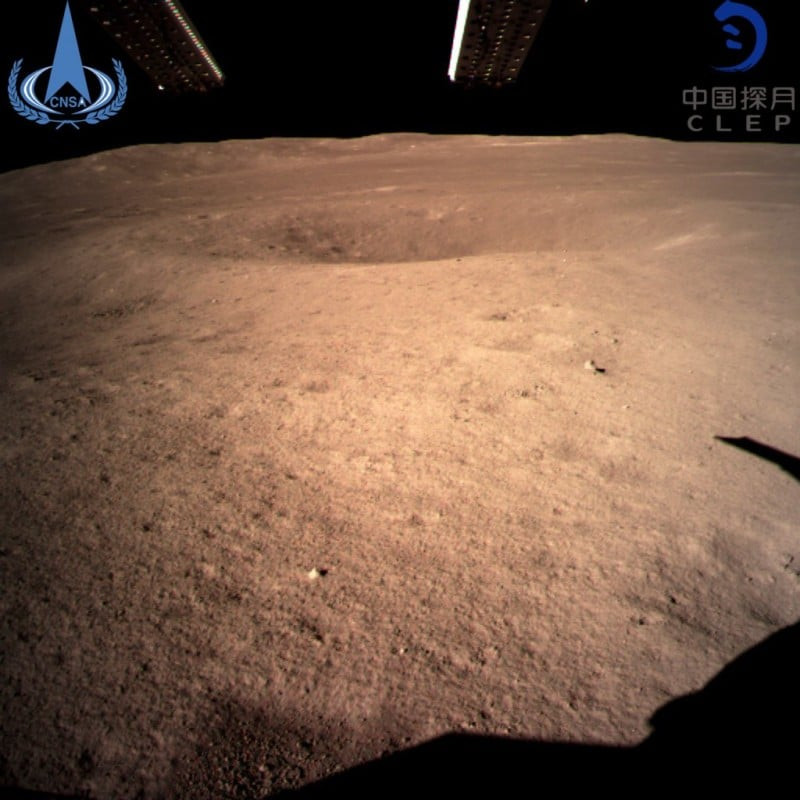 First photo from the far side of the moon, captured by China's Chang’e-4 probe in 2019