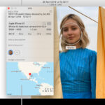 Photos app info window on Mac showing location settings