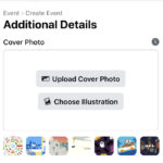 Adding a Facebook Event Cover Image Options