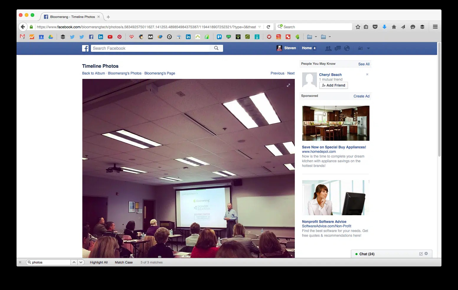 alt text: facebook page settings showing the tagging ability setting