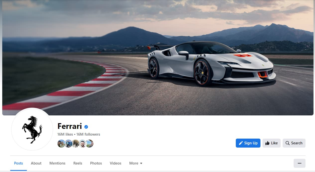 ferrari facebook cover