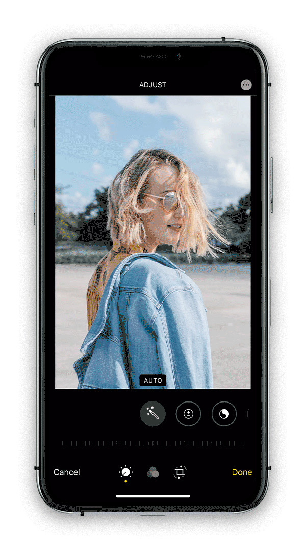 Video showing how to apply filters on iPhone