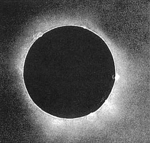 First properly exposed photograph of a solar eclipse, captured by Johann Julius Berkowski in 1851