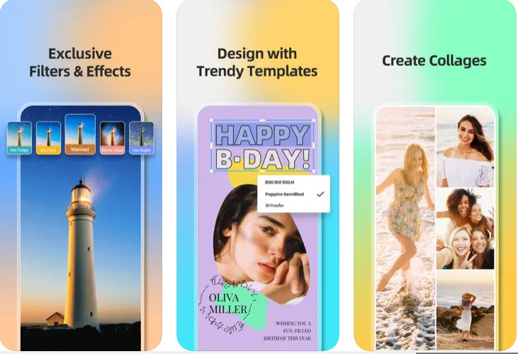 Use fotor app to add stickers to photos