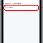 Camera Roll Save Option in Snapchat Save Button Settings