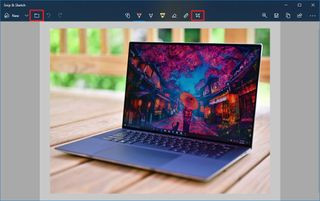 Crop tool in Snip &amp; Sketch Windows