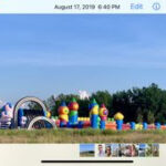 iPhone photo showing Airplay streaming option