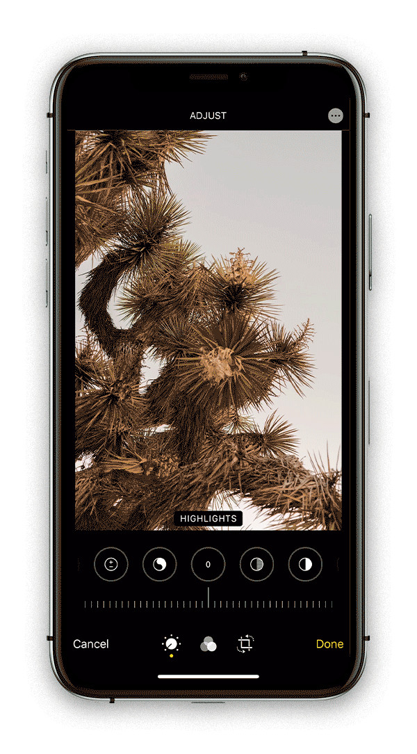 Video tutorial on adjusting highlights in iPhone photos