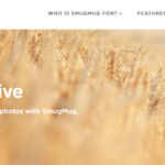 The SmugMug website interface showcasing image sharing options.