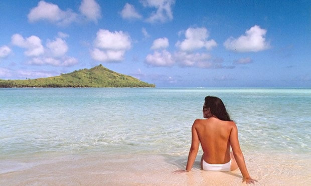 Jennifer in Paradise, the first &quot;photoshopped&quot; image, a scanned vacation photo from 1988