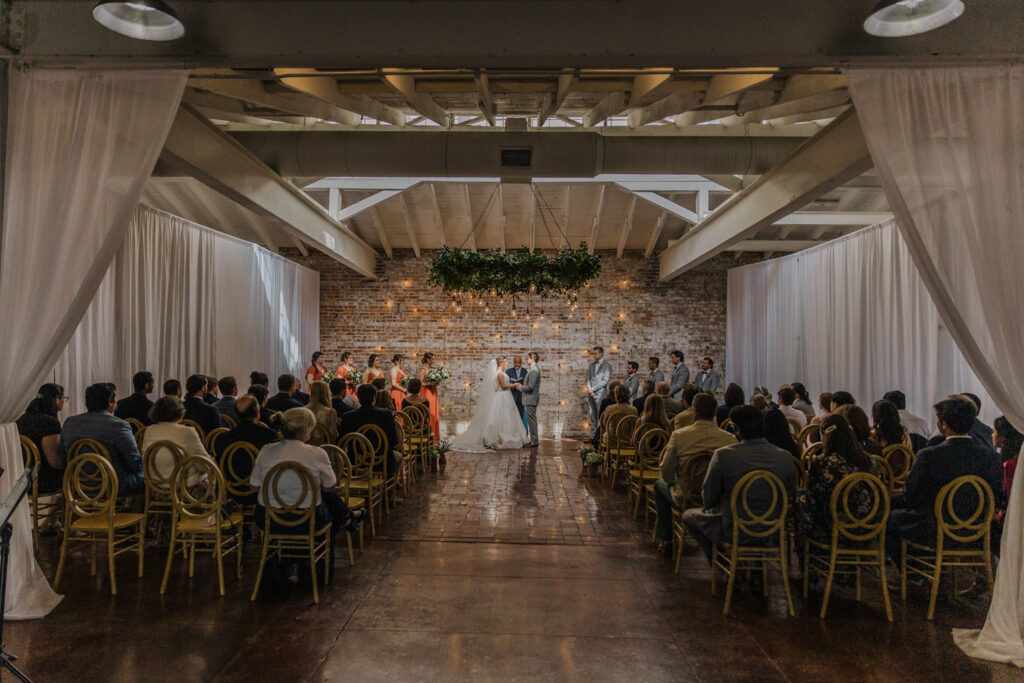Father-daughter dance at Wilmington NC wedding reception at Bakery 105