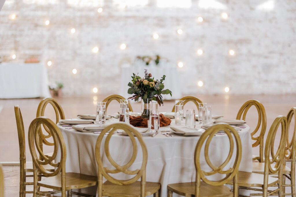 Bakery 105 outdoor patio wedding photo in Wilmington NC