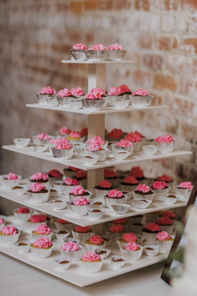 Bakery 105 brick wall detail photo Wilmington NC wedding venue
