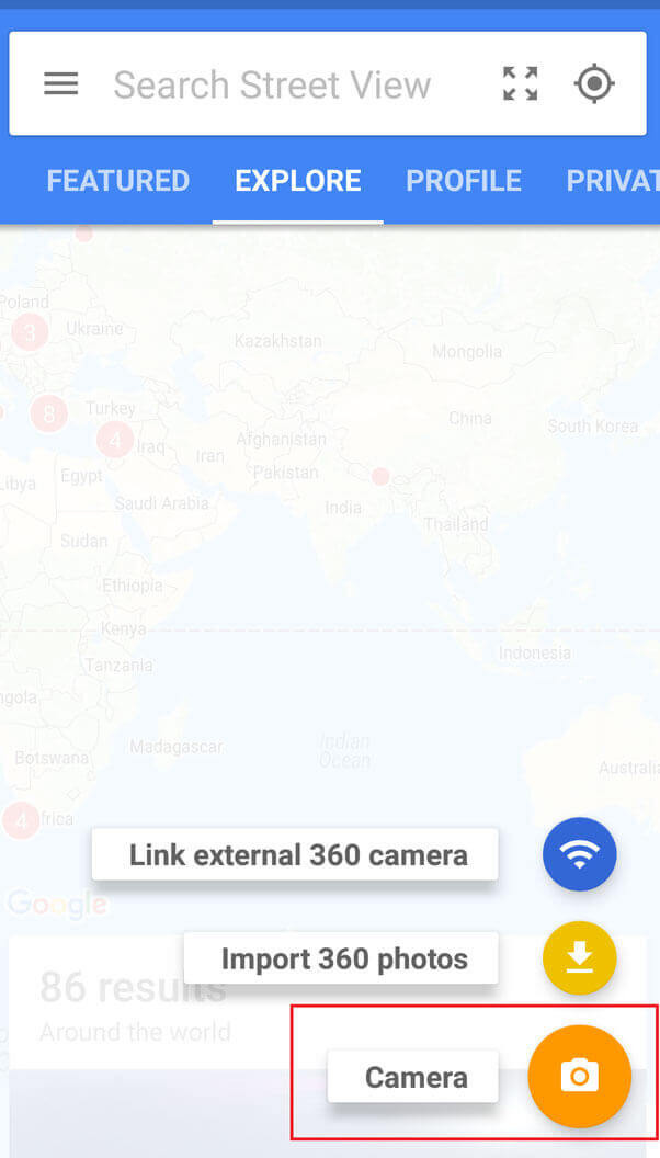 Launching Street View Camera