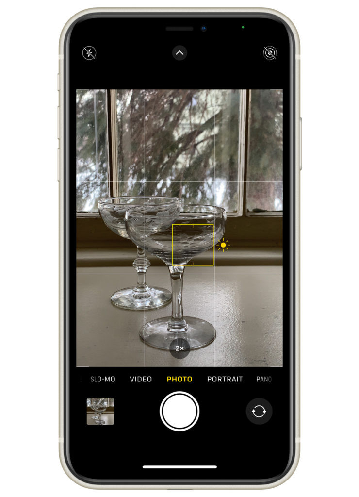 Adjust focus and exposure on iPhone camera