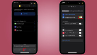 Turning on the Share Sheet Option in Shortcuts