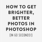 Before and after brightening a photo in Photoshop using Curves adjustment layer