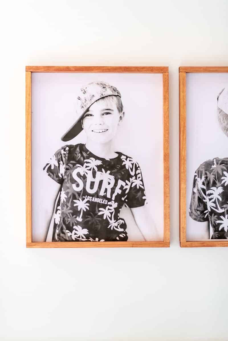 DIY wood picture frame for home decor