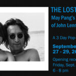 May Pang and John Lennon exhibition banner