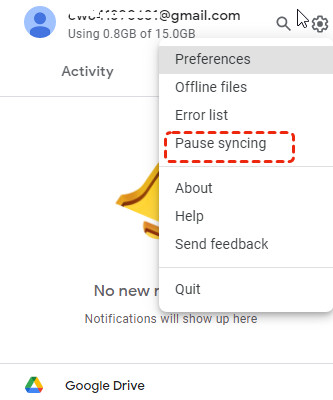 Pause Sync