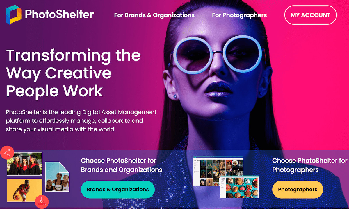PhotoShelter logo representing the photography platform for portfolio and sales