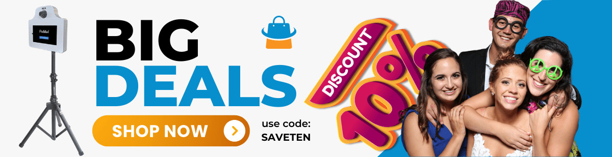 Pixilated Photo Booth SAVETEN Banner Discount