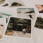 A collection of 4x6 polaroid photos showcasing various memories and moments.