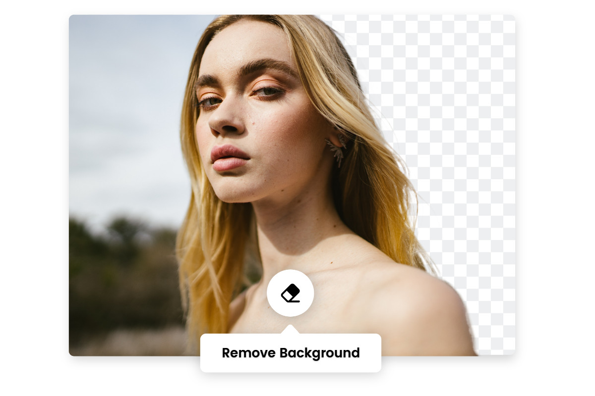 Removing the background from a female portrait using Fotor