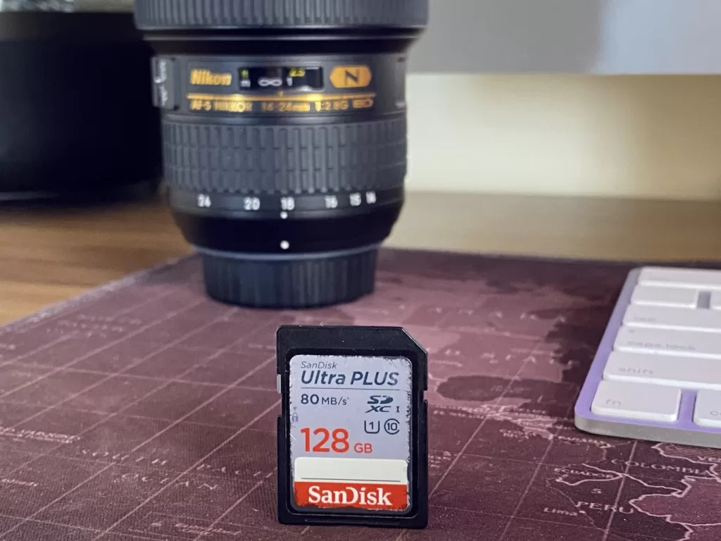 Sandisk Extreme Memory Card 128 GB with 80 MB per Second