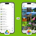 Transferring photos from Google Drive to iPhone