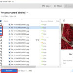 Selecting specific Myspace images for recovery in Disk Drill