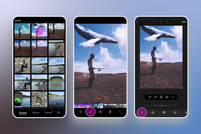 Steps to access the crop and rotate tools in Google Photos on Android