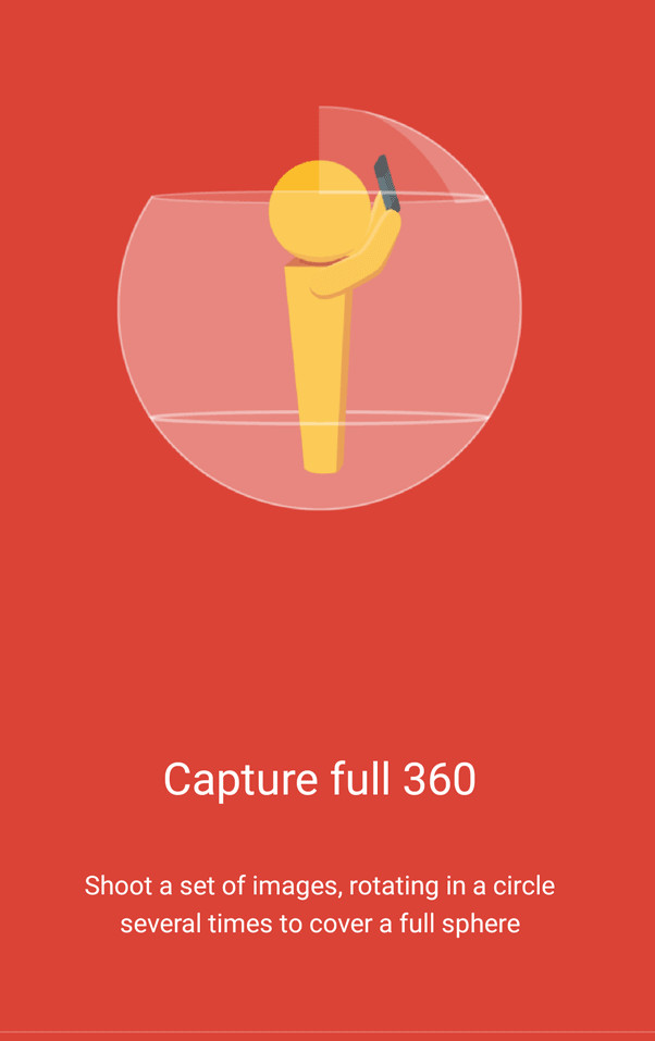 360 photo capture process on Android
