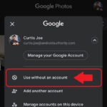 Use without an account