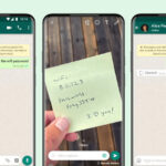A phone screen showing a WhatsApp chat with a view once photo icon, highlighting the ephemeral nature of the feature.